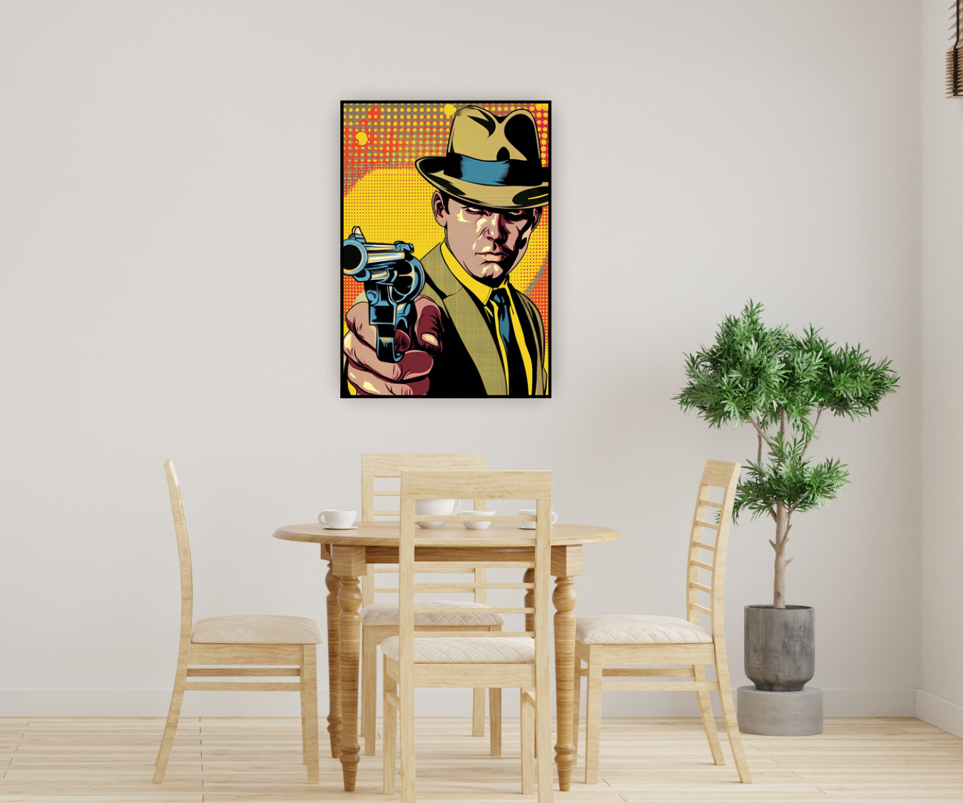 Retro Detective with Gun